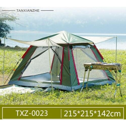Automatic Camping Tent Waterproof Outdoor Hiking Tent 3-4 People Family Travel Beach Hiking Tent with Free Mat