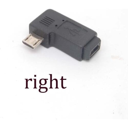 90 Degree right Angle Adapter micro USB Type A B male to mini USB feMale 5pin NEW