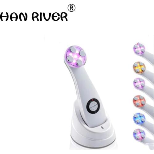 Plastic household colour light electronic RF beauty instrument export import instrument EMS electroporation RF beauty instrument