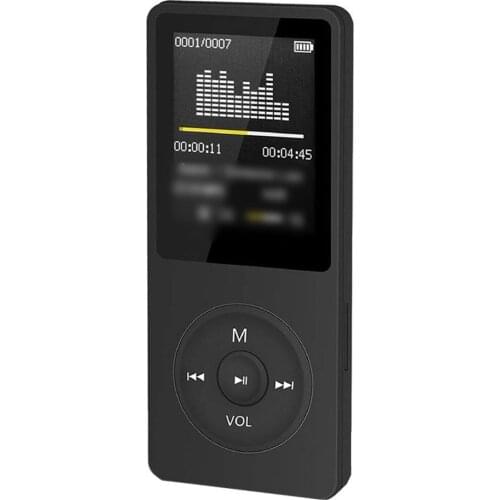 Portable MP3 Player With LCD Screen FM Radio Video Hifi Player Movies E-books Music Players With Built-in Microphone