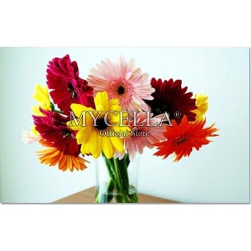 Flowers Diamond Embroidery 5D Diy Diamond Painting chrysanthemum Home Decor Cross Stitch Needlework Full Round Rhinestone Mosaic