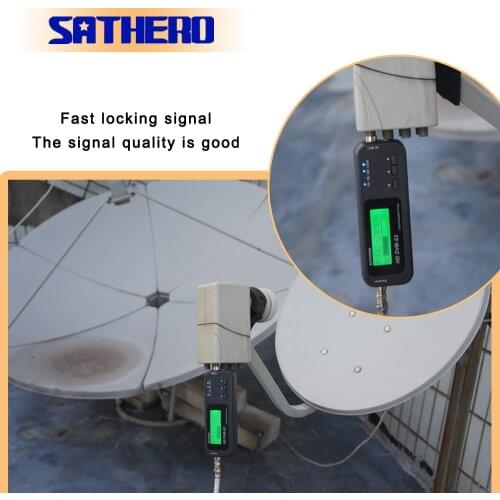 Sathero SH-100HD DVB-S2 High Definition digital Satellite Finder Portable satelite finder meters free sat programs
