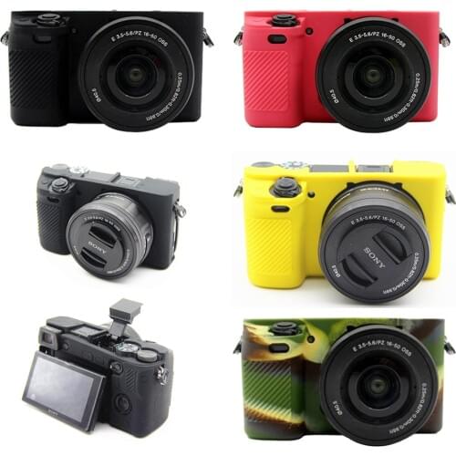 Silicone Armor Skin Camera Case Body Cover Protector for Sony A6000 Digital Camera ILCE-6000