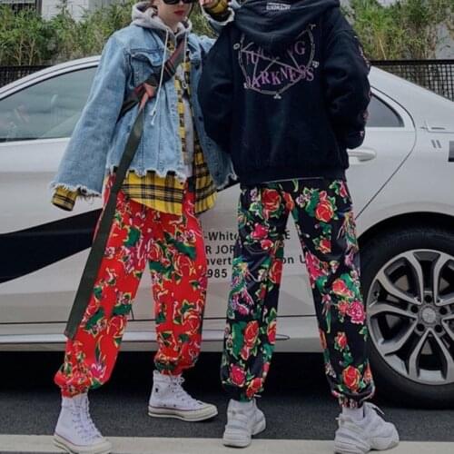 Flower Sweat Pants Joggers Brand Woman Trousers Casual Pants Sweatpants Jogger Casual Fitness Workout Running Sporting Clothing