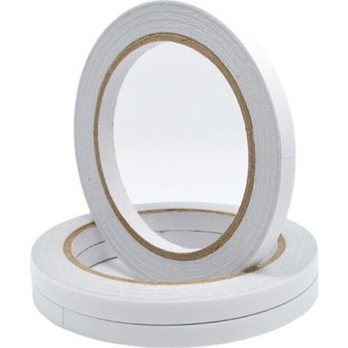 8mm Wide 18M Long White Super Strong Double Sided Adhesive Tape Paper Strong Ultra-thin High-adhesive Cotton Oily adhesive tape