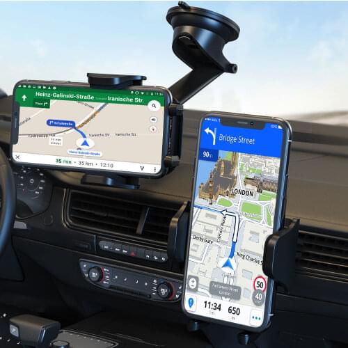 Universal Hands-Free Cell Phone Holder for Dashboard Windshield Air Vent Car Mount for iPhone Samsung All Phones & Cars