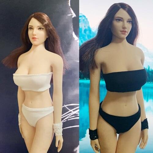 In stock 1/6 female doll clothing accessories wrapped chest bra underwear underwear suit for 12-inch female model