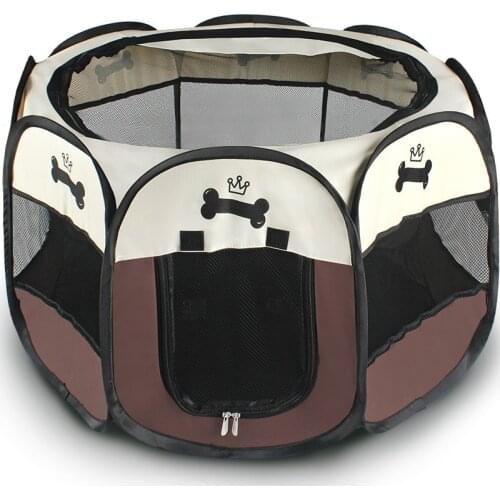 Pet cage seasons small medium-sized cats dogs breathable waterproof Oxford cloth octagonal cage cat delivery room kennel dog bed