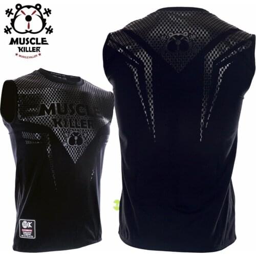 VSZAP Thai lotus combat broadcast ask loose vest sleeveless T-shirt sports wulin wind tiger MMA fitness