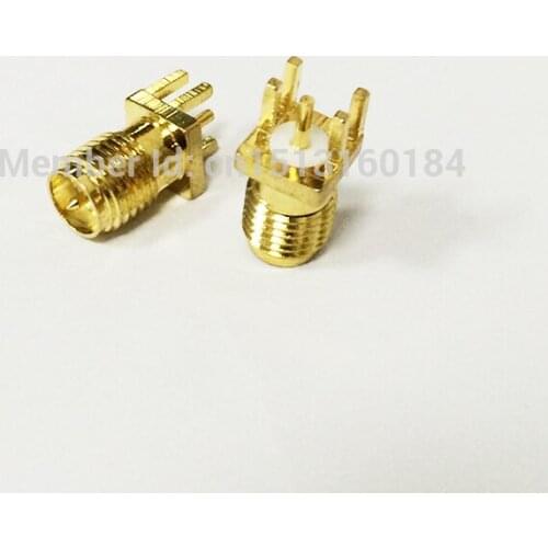 1pc RP-SMA Female Jack RF Coax Modem Convertor Connector end launch PCB Cable Straight Goldplated NEW wholesale