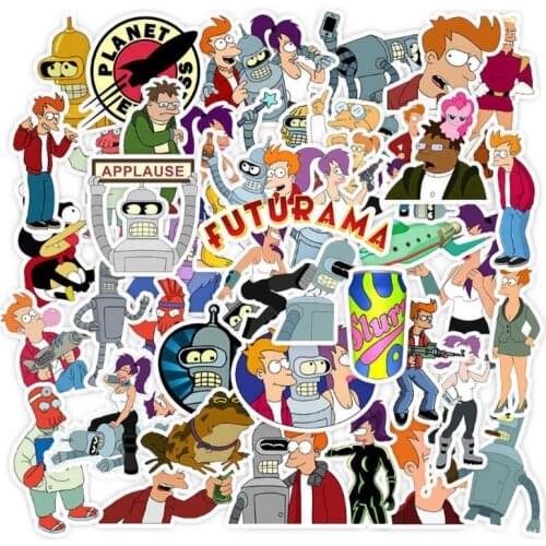 10/30/50Pcs/Set American animation flies into a future Graffiti Waterproof Skateboard Travel Suitcase Phone Laptop Luggage