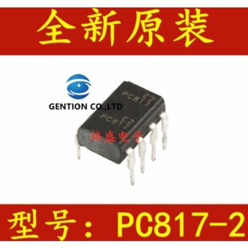 10PCS PC817-2 8 photoelectric coupler PC817 DIP-light coupling in stock 100% new and original