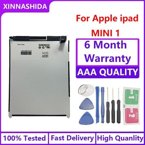 100%Tested NEW LCD For iPad mini 1 A1432 A1454 A1455 LCD Display Screen Replacement For iPad Mini 1 Tablet lcd