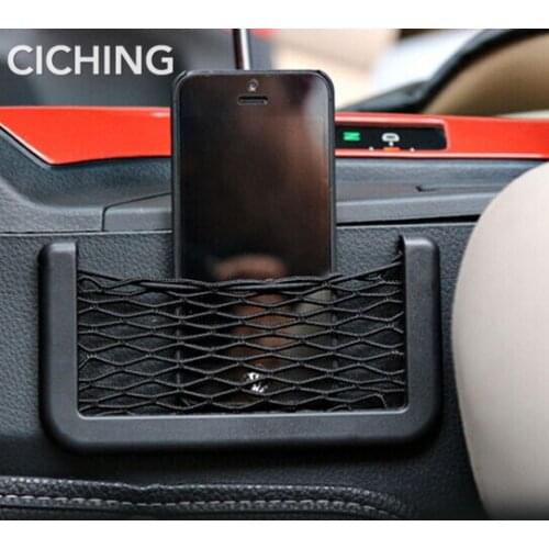 Car Storage Net Bag Mesh Pocket Organizer Stick-on For smart fortwo audi a4 b6 suzuki vitara 2016 asx suzuki sx4 vw golf 4