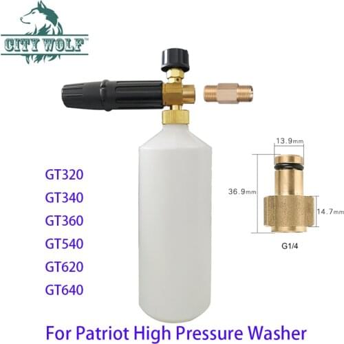CIty Wolf High Pressure Snow Foam Lance Soap Bottle for Patriot GT320 GT340 GT360 GT540 GT620 GT640 auto cleaning accessories