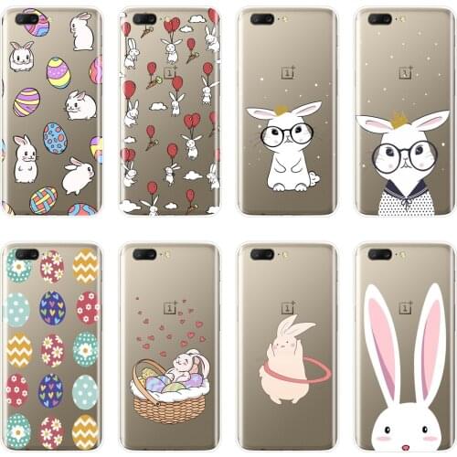 Phone Case Silicone For One Plus 3 3T 5 5T 6 6T 7 7 Pro Easter Rabbit Kawaii Soft Back Cover For OnePlus 7 7 Pro 6 6T 5 5T 3 3T