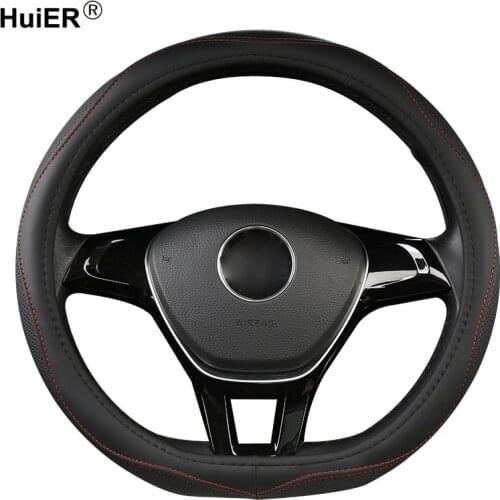 Car Steering Wheel Cover D Shape For VW GOLF 7 2015 POLO JATTA Passat Tiguan For Nissan Qashqai J11 X-trail T32 2015- 2017 2018