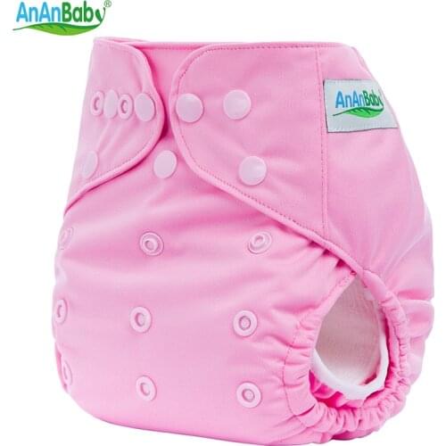 Baby Nappy Couche Lavable Waterproof Breathable PUL + Knitting Washable One Size Adjustable Cloth Diaper Cover HA017