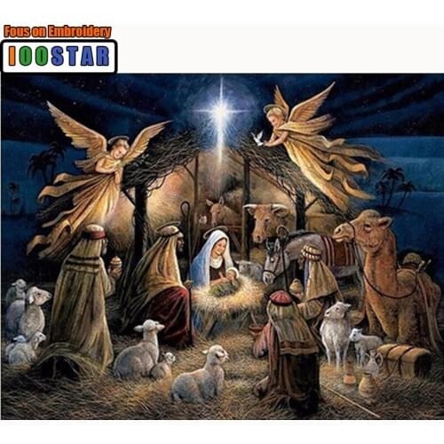 Diy Diamond Embroidery Angel Jesus Christian Diamond Painting Cross Stitch Full Square Christmas Decorations For Home