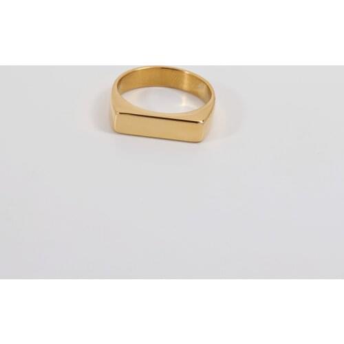 Joolim High End 18K Gold PVD French Flair Letter D Rings for Women Stainless Steel Jewelry Wholesale
