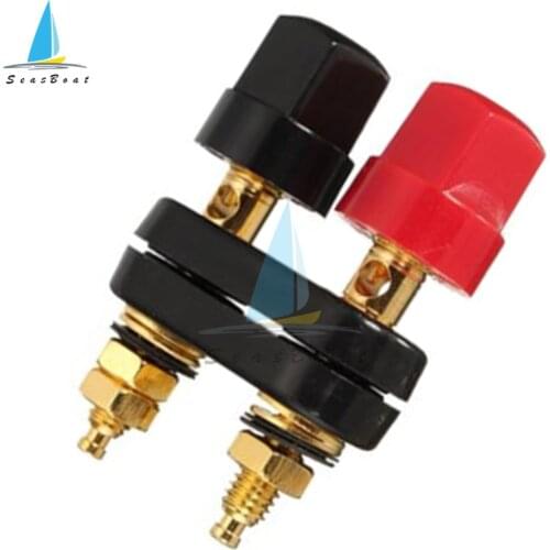 Red Black Banana Plugs Couple Terminals Connector Amplifier Terminal Binding Post Banana Speaker Plug Jack