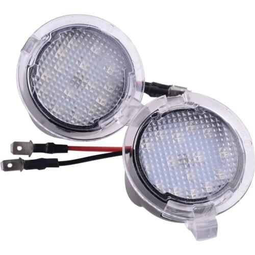 Red LED Side Mirror Puddle Light Lamp Car 12V Fit For Ford Edge Mondeo Fusion Gen Flex SEL Explorer Everest Expedition Taurus