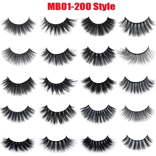 MB Eyelashes Wholesale 40/50/100/200pcs 6D Mink Lashes ,Customize, send as needed
