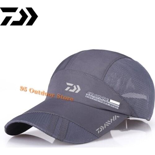 Daiwa New Fishing Cap Uv Protection Adjustable Baseball Cap Wicking Breathable Peaked Cap Quick-drying Fishing Hat Outdoor Caps