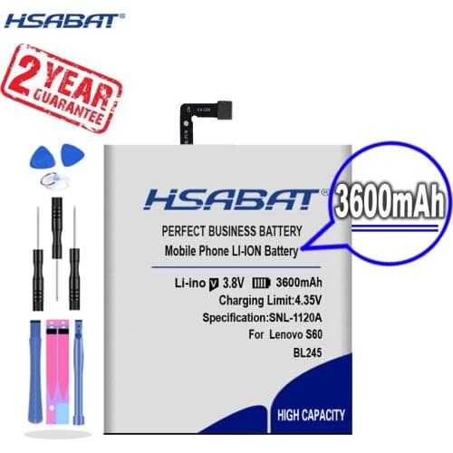 New Arrival [ HSABAT ] 3600mAh BL245 Replacement Battery for Lenovo S60 S60T S60W