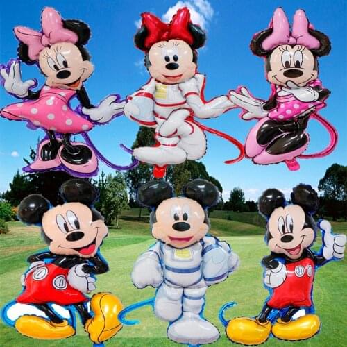 New Mickey Minnie Mouse Foil Balloons Cartoon Balons Birthday Party Decoration Kids Baby shower Party Toys balons Ball