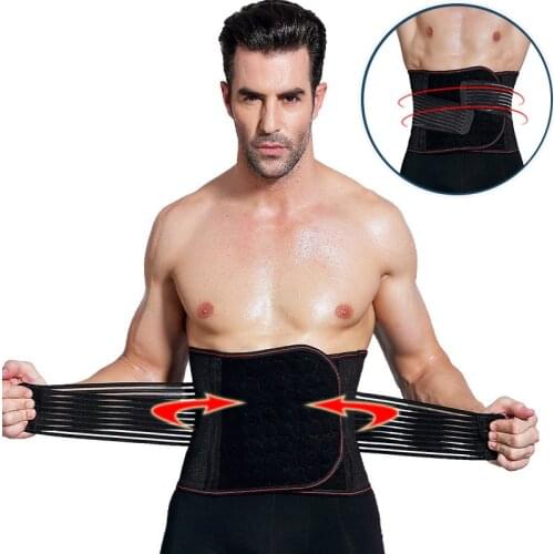 Mens Abdomen Slimming Belt Fat Burning Body Shapers Waist Trainer Belt Men Shapers Musle Practice Support Band