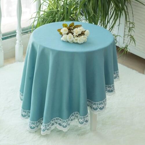 Nordic Round Table Cloth Solid Cotton Linen Tablecloth Rectangular Table Cover for Wedding Party Hotel Tablecloths Kitchen Decor