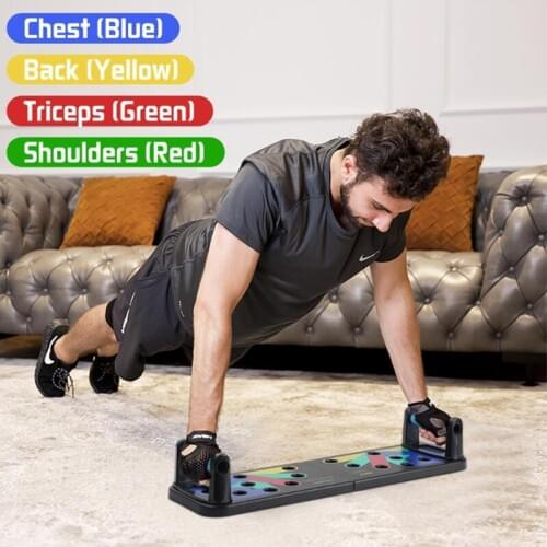 Push Fitness Sport Exercise Rack Board 16 Way Comprehensive Workout Body Building Training Gym Push-up Stands Board Home Gym