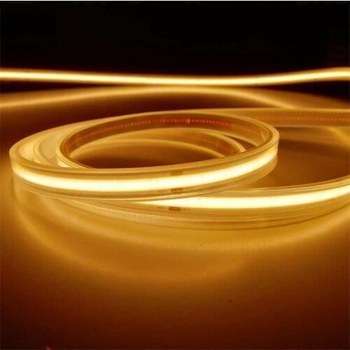 COB LED Strip Light 12v Waterproof High Density No Spot Flexible COB LED Strip for TV Background Decor 3000K 4000K 6000k 8000K