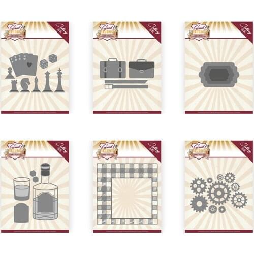 Piggy Craft metal cutting dies cut die mold Chess poker wine gear handbag Scrapbook paper craft knife mould blade punch stencil