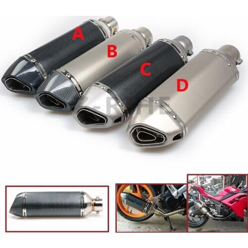 For z800 Universal 36mm-51MM Stainless Steel Universal Motorcycle Modified Exhaust Muffler Pipe For yamaha tmax 500 tmax530