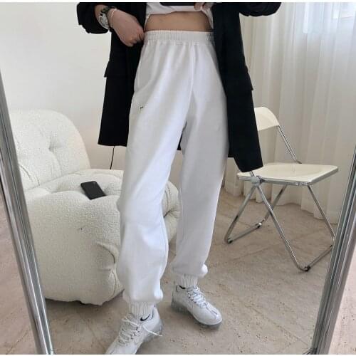 Spring woman cotton sport trousers