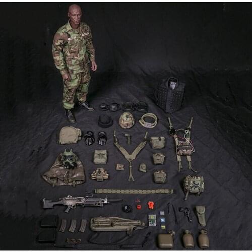 In Stock DAMTOYS 78082 1/6 Marine Corps Gunnery Sergeant Crews Model 12 inch Black Male Soldier Action Figure Full Set Toy