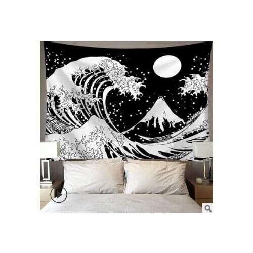 1pc New Hot Sale Fashion Design India Mandala Tapestry Wall Hanging Sun Moon Star Printing Tarot Wall Tapestry Wall Carpet