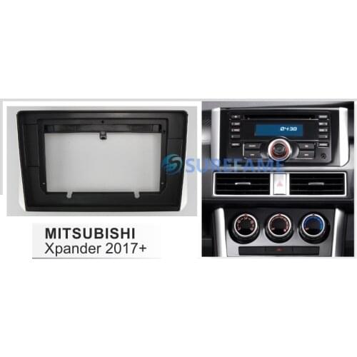10.1 inch Car Fascia Radio Panel for MITSUBISHI Xpander 2017+ Dash Kit Install Facia Console Bezel Adapter Plate Cover Trim