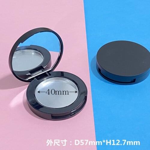 10/30Pcs Empty Makeup Eyeshadow Box Round Eyeshadow Storage Case Travel Eyeshadow Container with Mirror