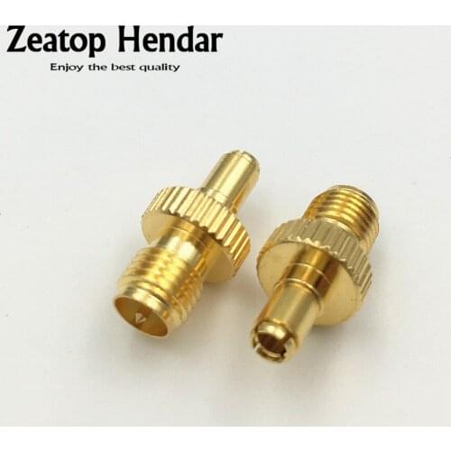 10Pcs Brass RP-SMA Female Plug to TS9 Male Jack RF Straight Connector Gold Plated