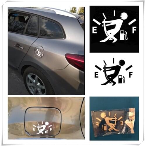 10CM * 14CM car styling fuel tank cap logo sticker decal funny for Toyota Yaris Tundra Tacoma RAV4 Corolla Aygo Avalon Auris