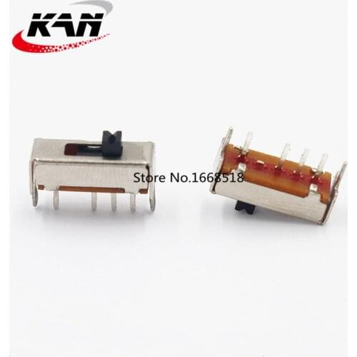 100pcs Toggle switch ss-13d07 4 pin 3 gear 1p3t ss13d07vg4 sliding / band switch (10pcs)