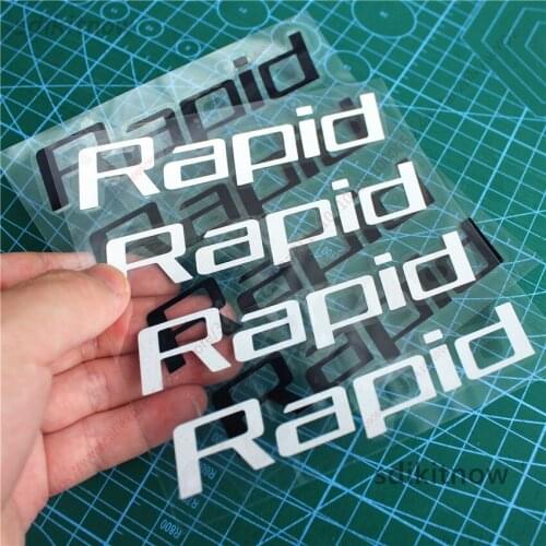 4pcs/lot Car Door Handle Doorhandle Decal Rim Sticker Styling Decoration For skoda rapid 2014 2015 2016 2017 2018 accessories