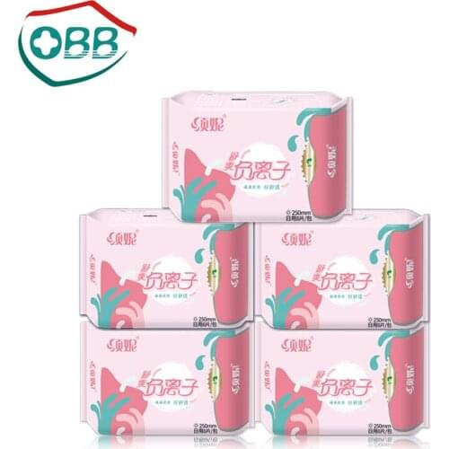 6Pack Menstrual Pad Anion Sanitary Napkin Feminine Hygiene Product Anion Sanitary Pads Ladies Panty Liner Women Sanitary Towel