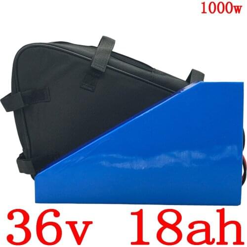 36V Lithium battery 36V 18AH electric bike battery 36V 250W 500W 1000W electric scooter Battery with 30A BMS+42V 2A charger+bag