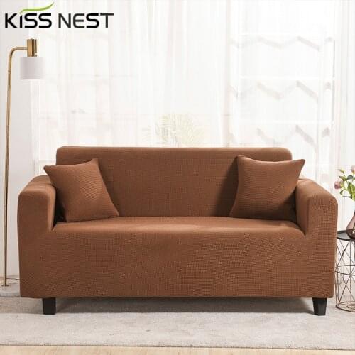 Couch Covers For Sofas Plaid Flannel Velvet Elastic Non-Slip Living Room Chaise Longue Corner L Shaped Universal 1 2 3 4 Seater