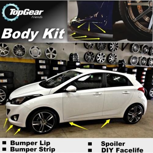 For Hyundai HB20 HB 20 Bumper Lip / Front Spoiler Deflector For Car Tuning View / Body Kit / Strip Skirt