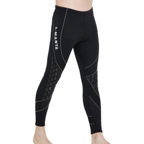 Mens Womens Wetsuit Tights 1.5 mm Neoprene Swim Tights Diving Pant Wet Suit Bottom Leggings Solid Black Scuba Snorkeling Swim